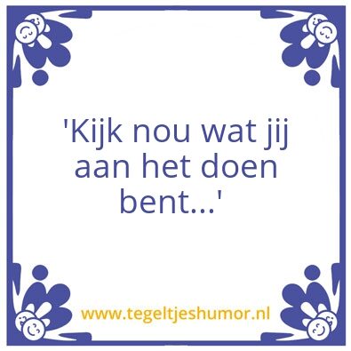 Tegeltje: ‘Doena’