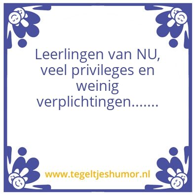 Tegeltje: de toekomst?