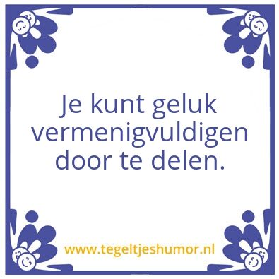 Tegeltje: Oneindig