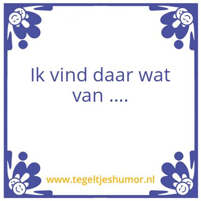 Tegeltje: Annet