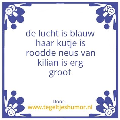 Tegeltje: groot