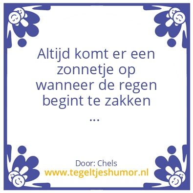 Tegeltje: ja