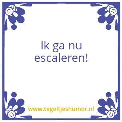 Tegeltje: escaleren