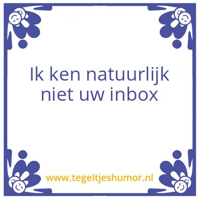 Tegeltje: Tegeltje