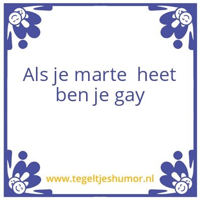 Tegeltje: Marten