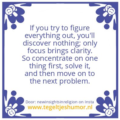 Tegeltje: Afraid of Change ?
