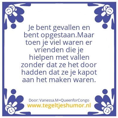 Tegeltje: Vrienden zijn nep in het gezic