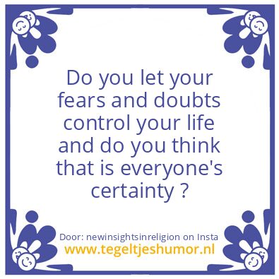 Tegeltje: Another Important Question !