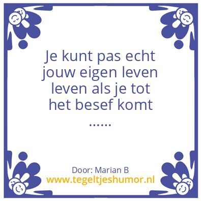 Tegeltje: Marian Borg