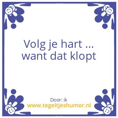 Tegeltje: Waar