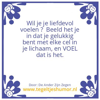 Tegeltje: De Ander Zijn Vloek is