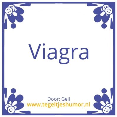 Tegeltje: VIAGRA