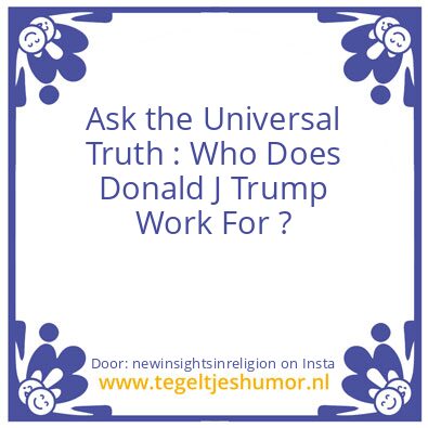 Tegeltje: Is Donald evil ?