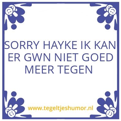 Tegeltje: HAYKE