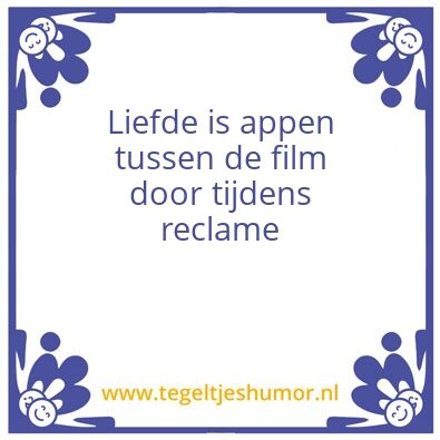 Tegeltje: Liefde