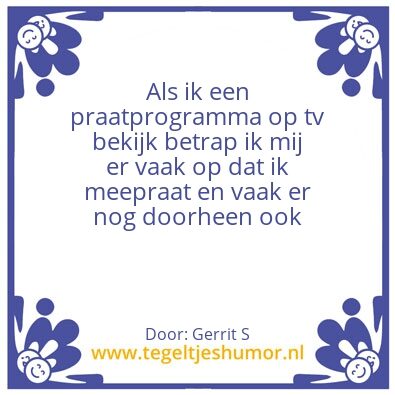 Tegeltje: Ik ben Gerrit
