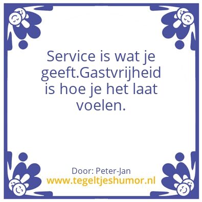 Tegeltje: quote