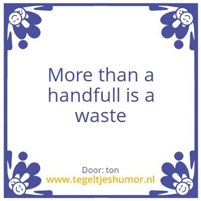 Tegeltje: tiet