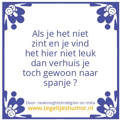 Tegeltje: ” de zwarte piet “