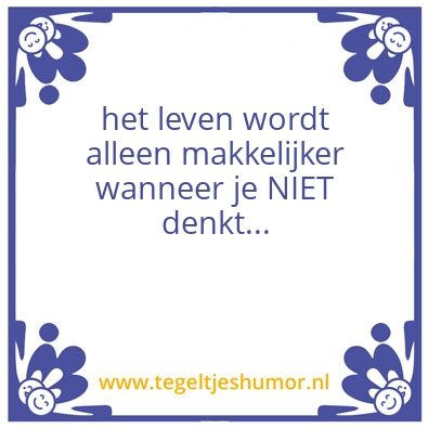 Tegeltje: denk