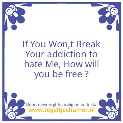 Tegeltje: This is personal.