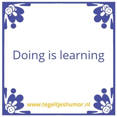 Tegeltje: Spreuk woensdag