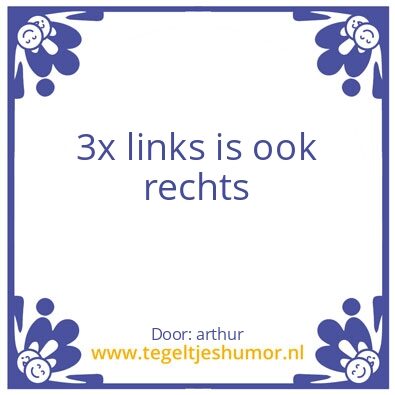 Tegeltje: humor