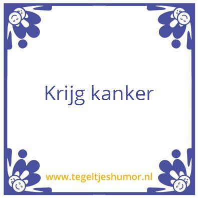 Tegeltje: Nigger
