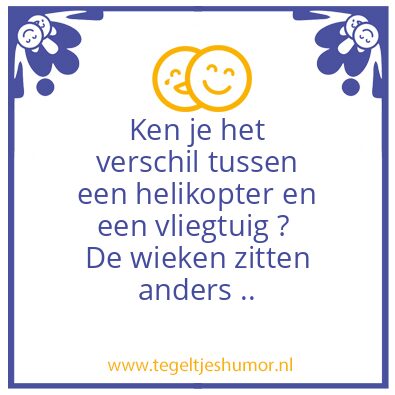Tegeltje: helikopter en vliegtuig