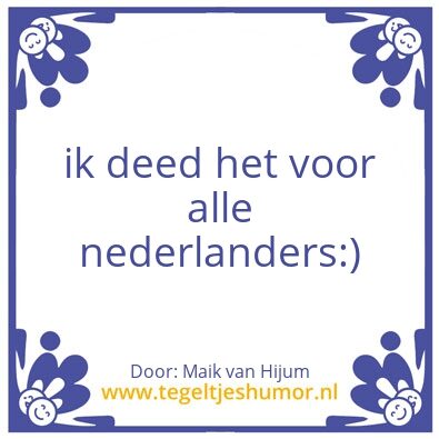 Tegeltje: Maik