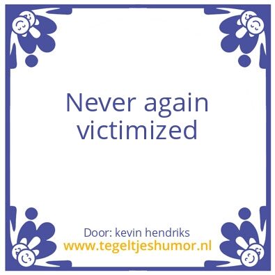Tegeltje: geen slachtoffer