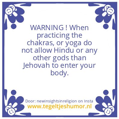 Tegeltje: opening the chakras
