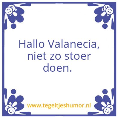Tegeltje: Hallo