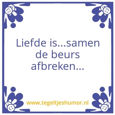 Tegeltje: Liefde