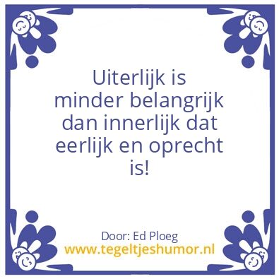 Tegeltje: Uiterlijk