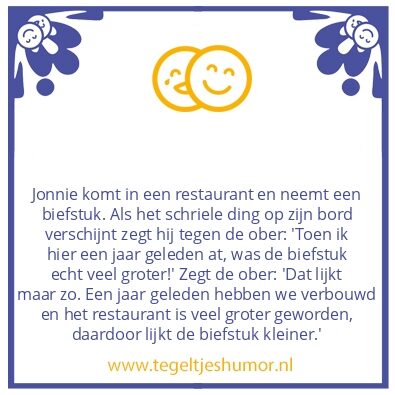 Tegeltje: Biefstuk