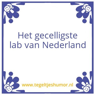 Tegeltje: Gecellig