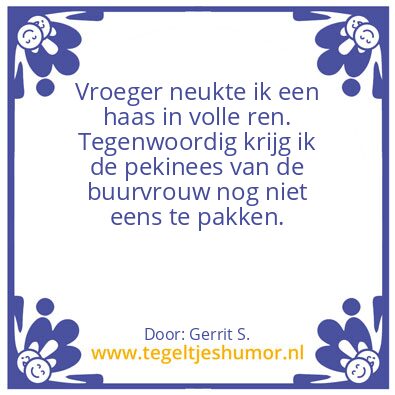 Tegeltje: Ik ben Gerrit.