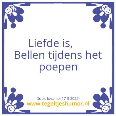 Tegeltje: .