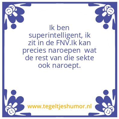 Tegeltje: FNV