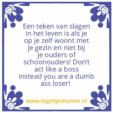 Tegeltje: Real