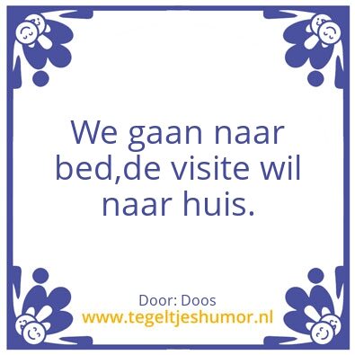 Tegeltje: Humor