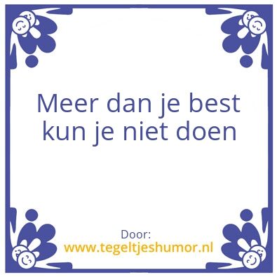 Tegeltje: Tegeltje