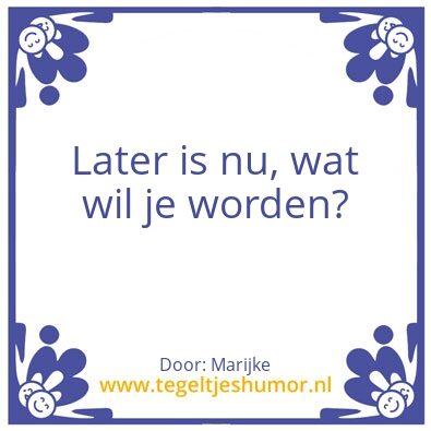 Tegeltje: perspectief