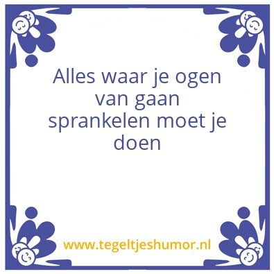 Tegeltje: Sprankel