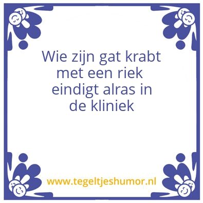 Tegeltje: Riek