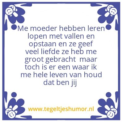 Tegeltje: Mama
