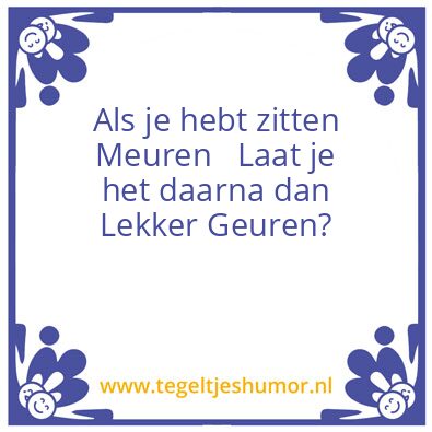 Tegeltje: Wc