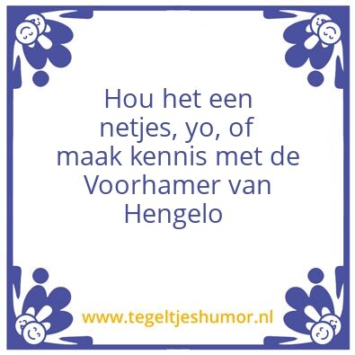 Tegeltje: De Voorhamer