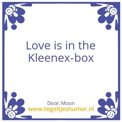 Tegeltje: love is…….